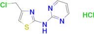 N-[4-(chloromethyl)-1,3-thiazol-2-yl]pyrimidin-2-amine hydrochloride