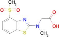 N-methyl-N-[4-(methylsulfonyl)-1,3-benzothiazol-2-yl]glycine