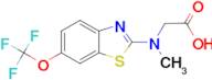 N-methyl-N-[6-(trifluoromethoxy)-1,3-benzothiazol-2-yl]glycine