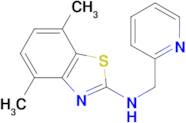 4,7-dimethyl-N-(pyridin-2-ylmethyl)-1,3-benzothiazol-2-amine