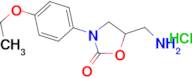 5-(aminomethyl)-3-(4-ethoxyphenyl)oxazolidin-2-one hydrochloride
