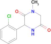 3-(2-chlorophenyl)-1-methylpiperazine-2,5-dione