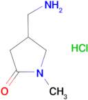 4-(aminomethyl)-1-methylpyrrolidin-2-one hydrochloride