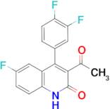 3-acetyl-4-(3,4-difluorophenyl)-6-fluoroquinolin-2(1H)-one