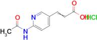 3-(6-acetamidopyridin-3-yl)acrylic acid hydrochloride