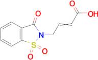 4-(1,1-Dioxido-3-oxo-1,2-benzisothiazol-2(3H)-yl)but-2-enoic acid