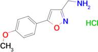 {[5-(4-Methoxyphenyl)isoxazol-3-yl]methyl}amine hydrochloride