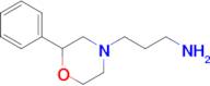 [3-(2-phenylmorpholin-4-yl)propyl]amine