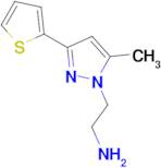 2-(5-methyl-3-(thiophen-2-yl)-1H-pyrazol-1-yl)ethan-1-amine