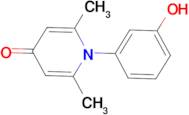 1-(3-hydroxyphenyl)-2,6-dimethylpyridin-4(1H)-one