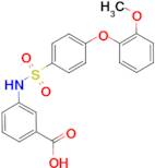 3-((4-(2-methoxyphenoxy)phenyl)sulfonamido)benzoic acid