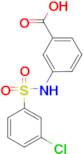 3-((3-chlorophenyl)sulfonamido)benzoic acid