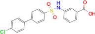 3-((4'-chloro-[1,1'-biphenyl])-4-sulfonamido)benzoic acid