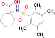 1-((2,3,5,6-tetramethylphenyl)sulfonamido)cyclohexane-1-carboxylic acid