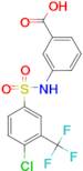 3-((4-chloro-3-(trifluoromethyl)phenyl)sulfonamido)benzoic acid