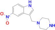 5-NITRO-3-(PIPERAZIN-1-YLMETHYL)-1H-INDOLE