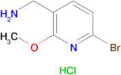 (6-BROMO-2-METHOXYPYRIDIN-3-YL)METHANAMINE HCL