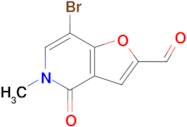 7-BROMO-4,5-DIHYDRO-5-METHYL-4-OXOFURO[3,2-C]PYRIDINE-2-CARBALDEHYDE