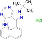 1-tert-butyl-3-(naphthalen-1-yl)-1H-pyrazolo[3,4-d]pyrimidin-4-amine hydrochloride