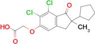 2-((6,7-DICHLORO-2-CYCLOPENTYL-2-METHYL-1-OXO-2,3-DIHYDRO-1H-INDEN-5-YL)OXY)ACETIC ACID