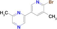 2-(6-BROMO-5-METHYLPYRIDIN-3-YL)-6-METHYLPYRAZINE