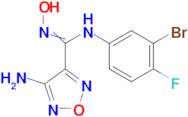 (Z)-4-AMINO-N-(3-BROMO-4-FLUOROPHENYL)-N'-HYDROXY-1,2,5-OXADIAZOLE-3-CARBOXIMIDAMIDE