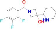 3-[(2S)-PIPERIDIN-2-YL]-1-(2,3,4-TRIFLUOROBENZOYL)AZETIDIN-3-OL