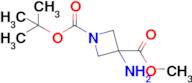 3-AMINO-1,3-AZETIDINEDICARBOXYLIC ACID 1-(1,1-DIMETHYLETHYL) 3-METHYL ESTER