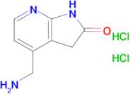 4-(AMINOMETHYL)-1H,2H,3H-PYRROLO[2,3-B]PYRIDIN-2-ONE 2HCL