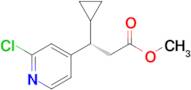 METHYL (3S)-3-(2-CHLOROPYRIDIN-4-YL)-3-CYCLOPROPYLPROPANOATE