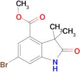 METHYL 6-BROMO-3,3-DIMETHYL-2-OXO-2,3-DIHYDRO-1H-INDOLE-4-CARBOXYLATE