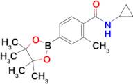 (4-(CYCLOPROPYLCARBAMOYL)-3-METHYLPHENYL)BORONIC ACID PINACOL ESTER