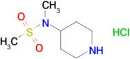N-METHYL-N-(PIPERIDIN-4-YL)METHANESULFONAMIDE HCL