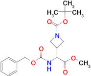 TERT-BUTYL 3-(1-(((BENZYLOXY)CARBONYL)AMINO)-2-METHOXY-2-OXOETHYL)AZETIDINE-1-CARBOXYLATE