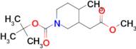 TERT-BUTYL 3-(2-METHOXY-2-OXOETHYL)-4-METHYLPIPERIDINE-1-CARBOXYLATE