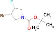 TERT-BUTYL CIS-3-BROMO-4-FLUOROPYRROLIDINE-1-CARBOXYLATE