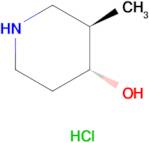 TRANS-3-METHYL-4-PIPERIDINOL HCL