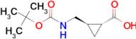 TRANS-CYCLOPROPANECARBOXYLIC ACID, 2-[[[(1,1-DIMETHYLETHOXY)CARBONYL]AMINO]METHYL]-