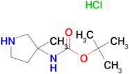 (3-METHYL-PYRROLIDIN-3-YL)-CARBAMIC ACID TERT-BUTYL ESTER HYDROCHLORIDE