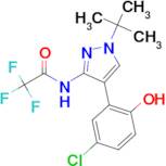 N-(1-(TERT-BUTYL)-4-(5-CHLORO-2-HYDROXYPHENYL)-1H-PYRAZOL-3-YL)-2,2,2-TRIFLUOROACETAMIDE