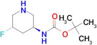 tert-butyl N-[(3S,5S)-5-fluoropiperidin-3-yl]carbamate