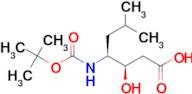 (3R,4S)-3-HYDROXY-6-METHYL-4-[(2-METHYLPROPAN-2-YL)OXYCARBONYLAMINO]HEPTANOIC ACID