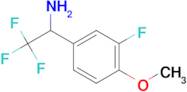 2,2,2-TRIFLUORO-1-(3-FLUORO-4-METHOXY-PHENYL)-ETHYLAMINE