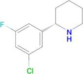 (2S)-2-(5-CHLORO-3-FLUOROPHENYL)PIPERIDINE