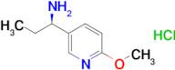 (1R)-1-(6-METHOXY(3-PYRIDYL))PROPYLAMINE HCL