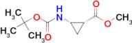 CIS-CYCLOPROPANECARBOXYLIC ACID, 2-[[(1,1-DIMETHYLETHOXY)CARBONYL]AMINO]-, METHYL ESTER