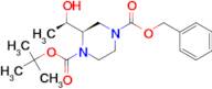 4-benzyl 1-(tert-butyl) (R)-2-((R)-1-hydroxyethyl)piperazine-1,4-dicarboxylate