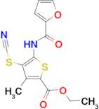 ethyl 4-(cyanosulfanyl)-5-(furan-2-amido)-3-methylthiophene-2-carboxylate