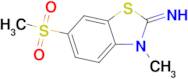 3-methyl-6-(methylsulfonyl)benzo[d]thiazol-2(3H)-imine