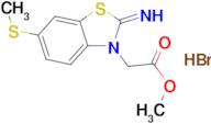 methyl 2-(2-imino-6-(methylthio)benzo[d]thiazol-3(2H)-yl)acetate hydrobromide